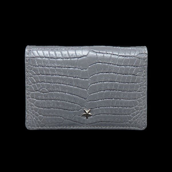 画像1: Business cardholder :Silver Edition 2つ折り名刺ケース(シルバー) 