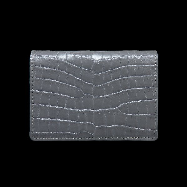 画像2: Business cardholder :Silver Edition 2つ折り名刺ケース(シルバー) 